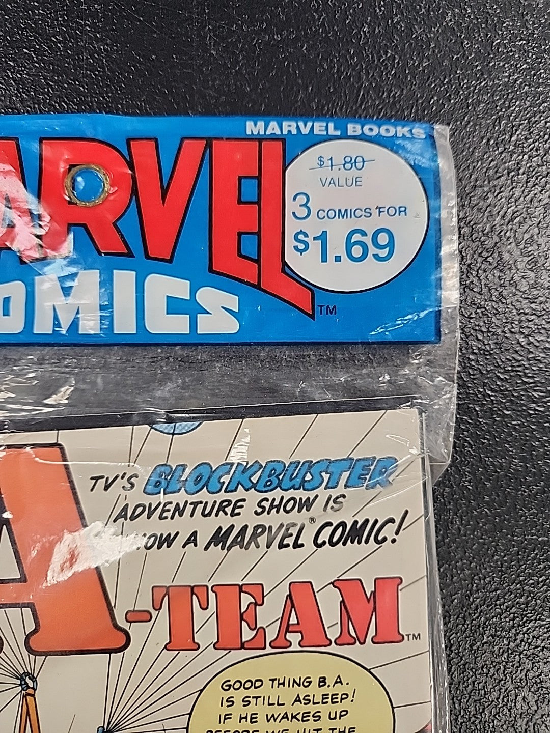 MARVEL COMICS THE A - TEAM 3 COMIC BOOKS ORIGINAL PLASTIC 1984 MINT Sealed