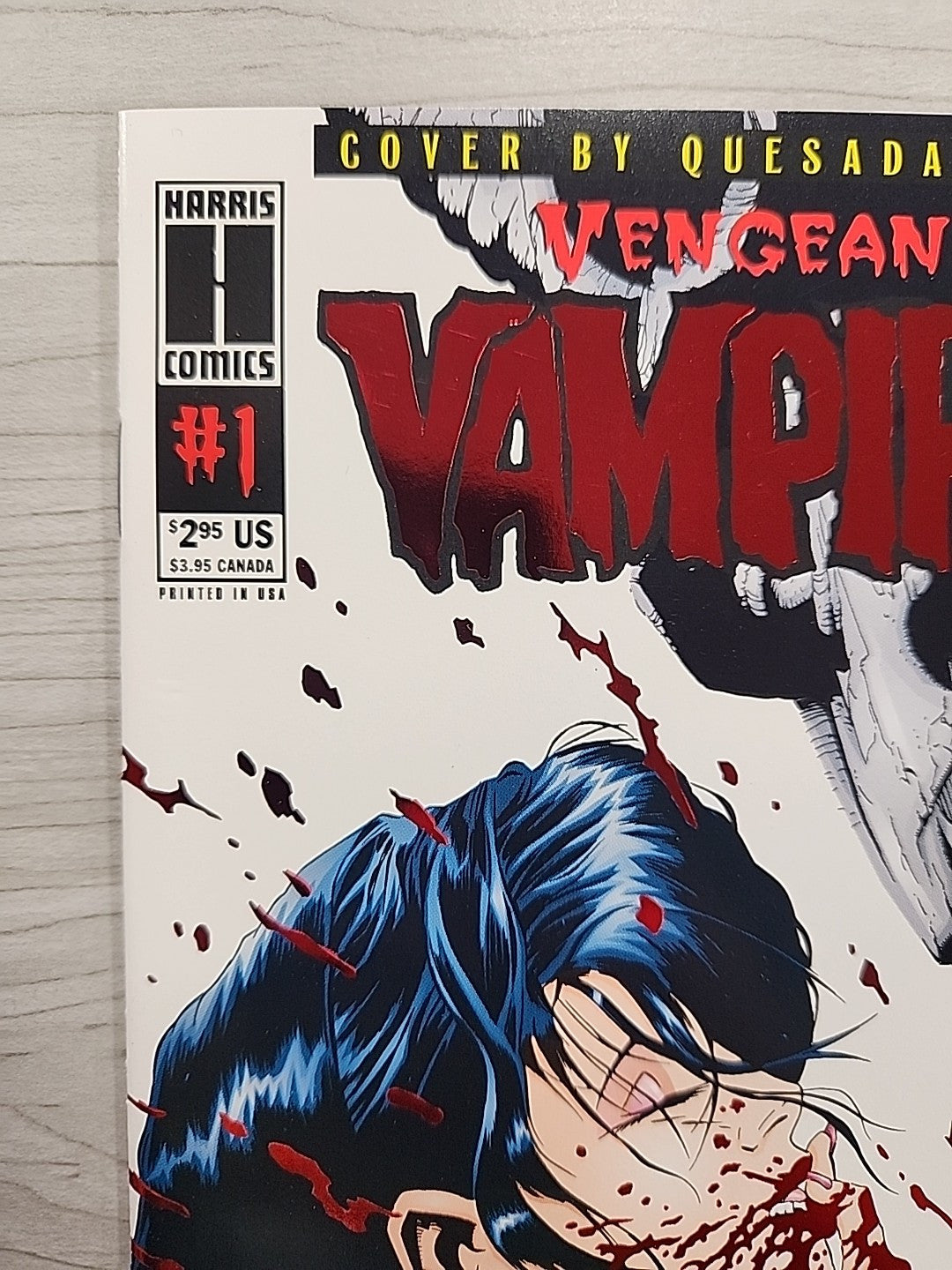 Vengeance of Vampirella #1 Red Foil Signed Quesada & Palmiotti Harris Comics
