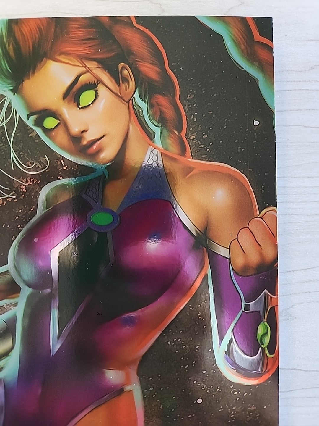 TITANS #1 2023 NATHAN SZERDY STARFIRE FOIL VIRGIN VARIANT C 616 COMICS