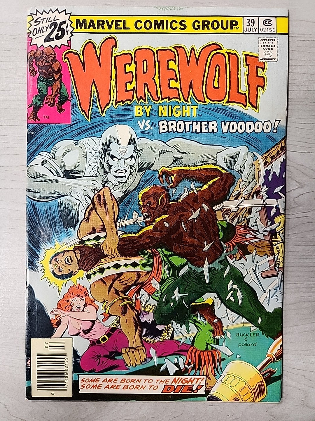 WEREWOLF BY NIGHT #39 1976 1ST MEETING BROTHER VOODOO MARVEL COMICS FN