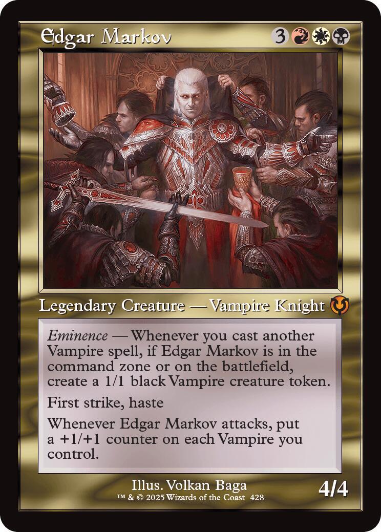 MTG Edgar Markov, Innistrad Remastered Retro Border NM Foil Magic The Gathering