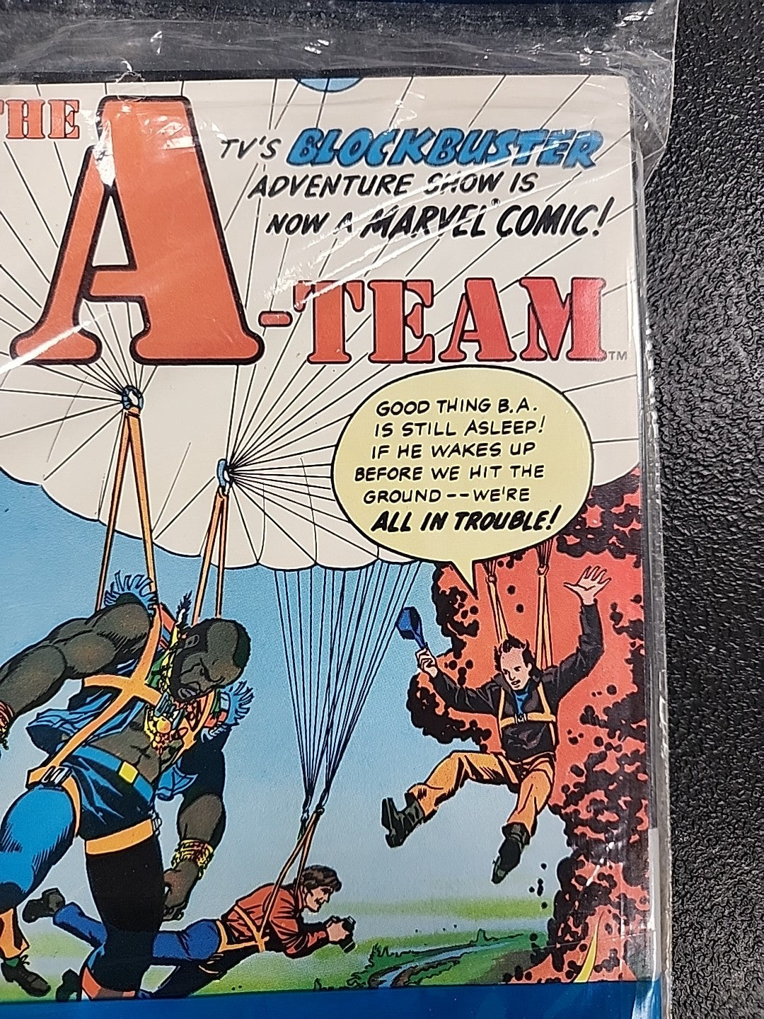 MARVEL COMICS THE A - TEAM 3 COMIC BOOKS ORIGINAL PLASTIC 1984 MINT Sealed