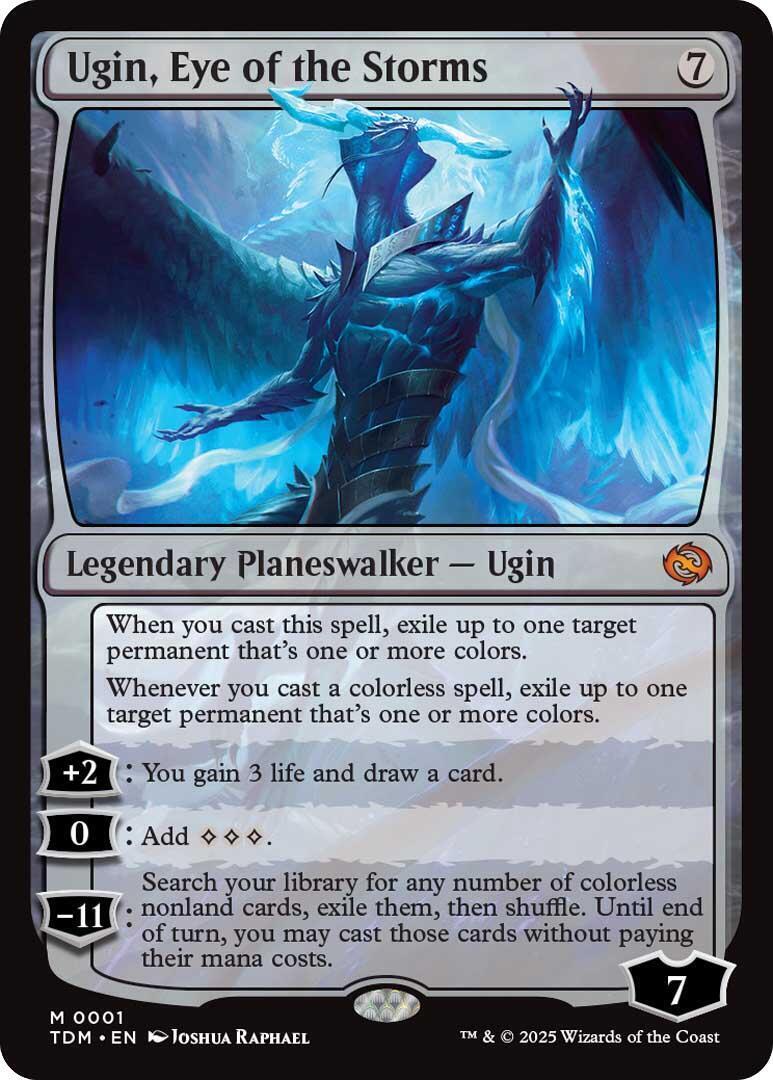 MTG Ugin, Eye of the Storms Regular Tarkir: Dragonstorm (TDM) 0001 English NM