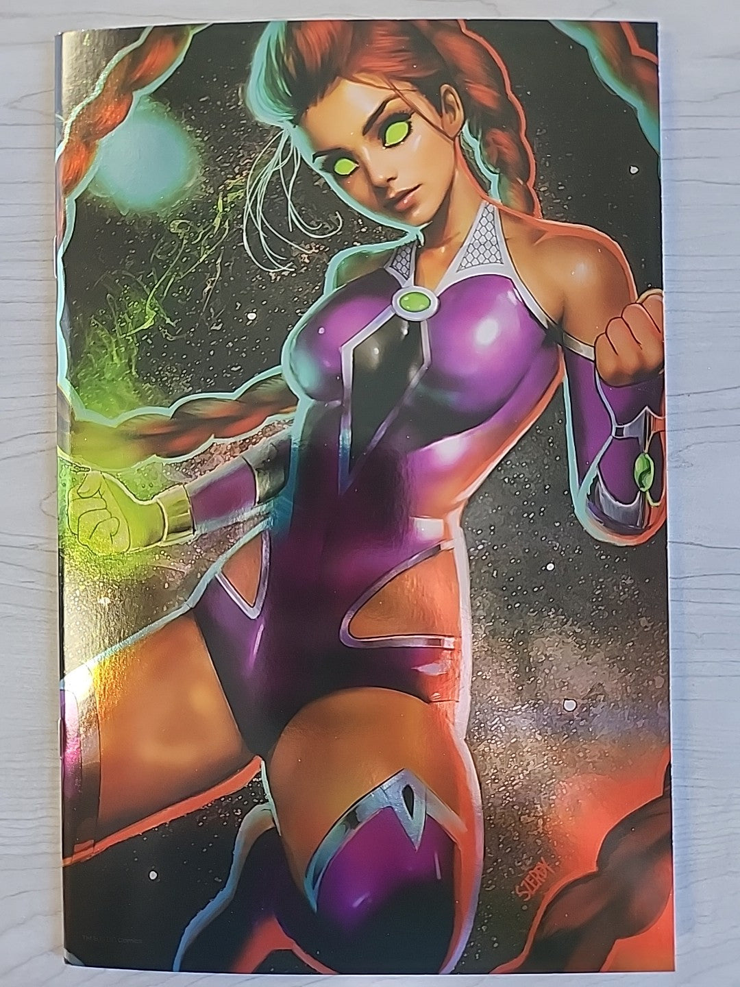 TITANS #1 2023 NATHAN SZERDY STARFIRE FOIL VIRGIN VARIANT C 616 COMICS