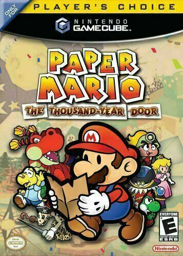 Paper Mario Thousand Year Door (Nintendo GameCube, 2004) CIB Tested Black Label