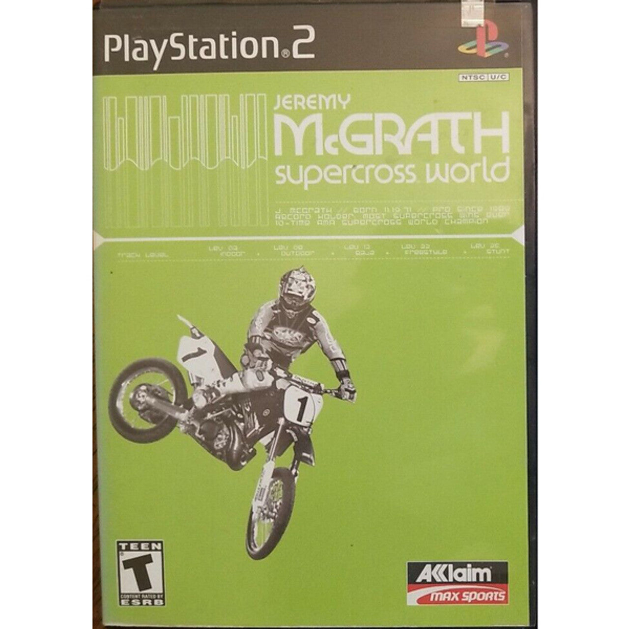 PS2 JEREMY MCGRATH SUPERCROSS WORLD