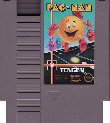 NES PAC MAN (TENGEN GREY CART) - LOOSE