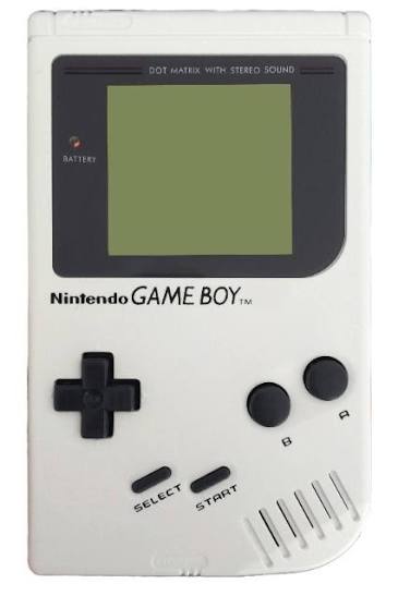 NINTENDO GAMEBOY WHITE PLAY IT LOUD CONSOLE