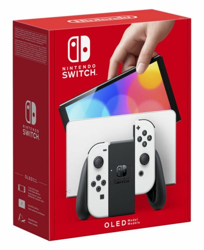 SWITCH OLED + WHITE JOY CONS