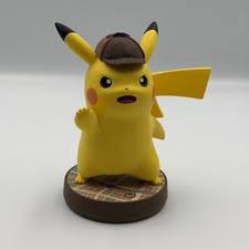 NINTENDO DETECTIVE PIKACH XL AMIIBO FIGURE - LOOSE