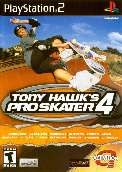 PS2 TONY HAWK PRO SKATER 4