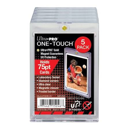 ULTRA PRO MAGNETIC ONE TOUCH 75PT 5PK CARD HOLDER