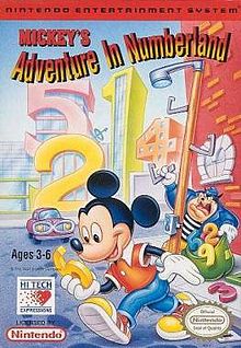 NES MICKEY'S ADVENTURE IN NUMBERLAND LOOSE