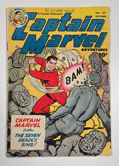 CAPTAIN MARVEL ADVENTURES (1941) #137 GD+/VG-