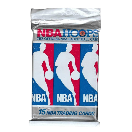 1990 nba hoops pack of trading cards