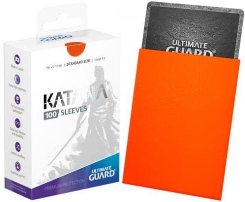 100CT ORANGE KATANA STANDARD SLEEVES