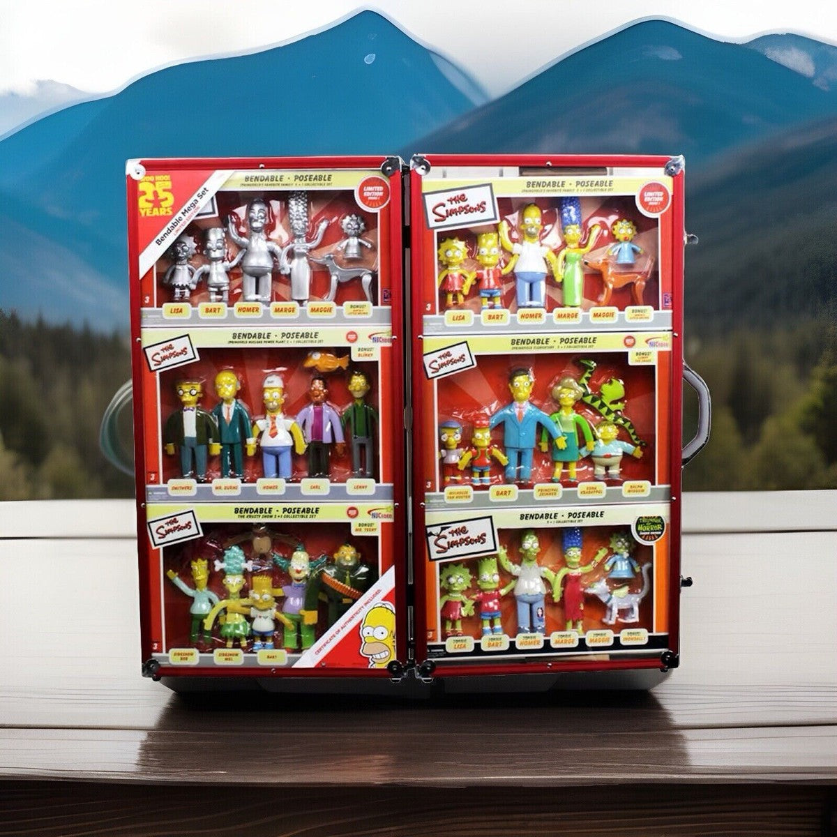 SIMPSONS 25 YEARS BENDABLE MEGA SET