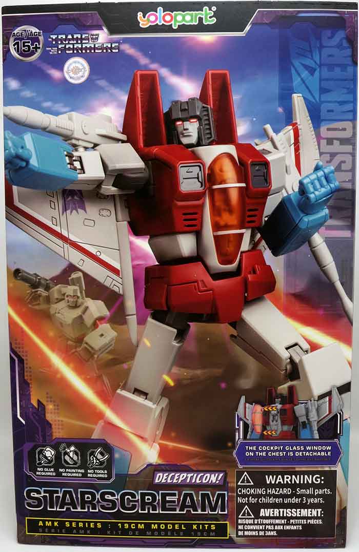 TRANSFORMERS STARSCREAM AMK 19CM MODEL KIT