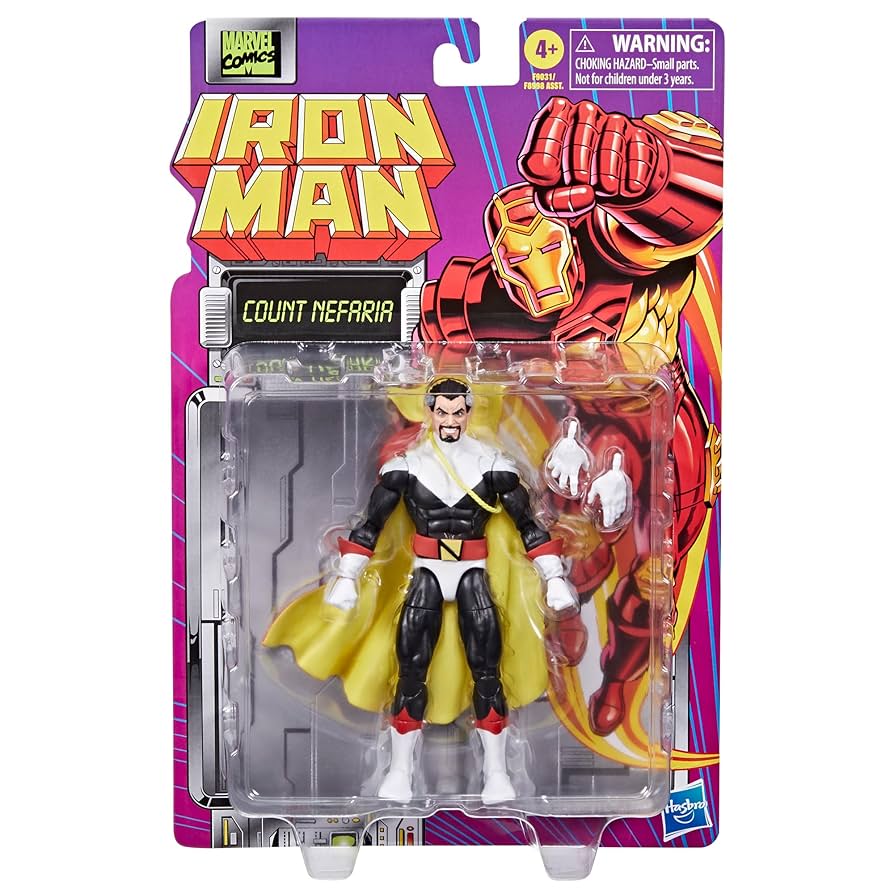 MARVEL LEGENDS IRON MAN RETRO CARD COUNT NEFARIA