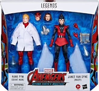 MARVEL LEGENDS HANK PYM & JANET VAN DYNE 2 PACK