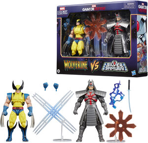 MARVEL LEGENDS GAMERVERSE WOLVERINE & SILVER SAMURAI 2-PACK ACTION FIGURE SET