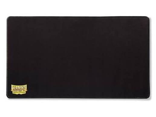 DRAGON SHIELD PLAIN BLACK 24X13” STITCHED PLAYMAT
