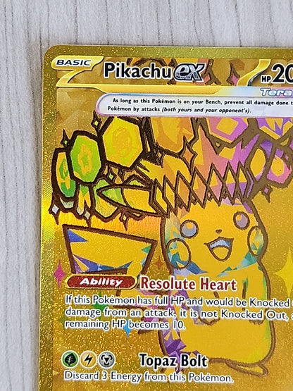 Pikachu ex Hyper Rare NM 179/131 SV: Prismatic Evolutions Pokemon