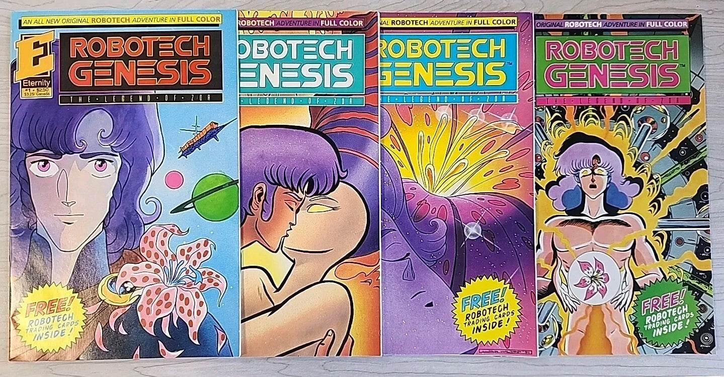 Robotech Genesis Legend of Zor # 1 2 3 4 Eternity Comics 1992 Newsstand & Direct