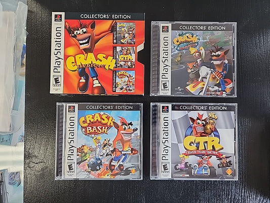 Crash Bandicoot: Collectors' Edition (PlayStation 1) PS1 Complete CIB NICE DISCS