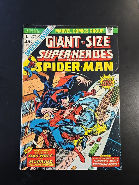Giant Size Super-Heroes #1 Spider-Man vs Man-Wolf Vs Morbius 1974