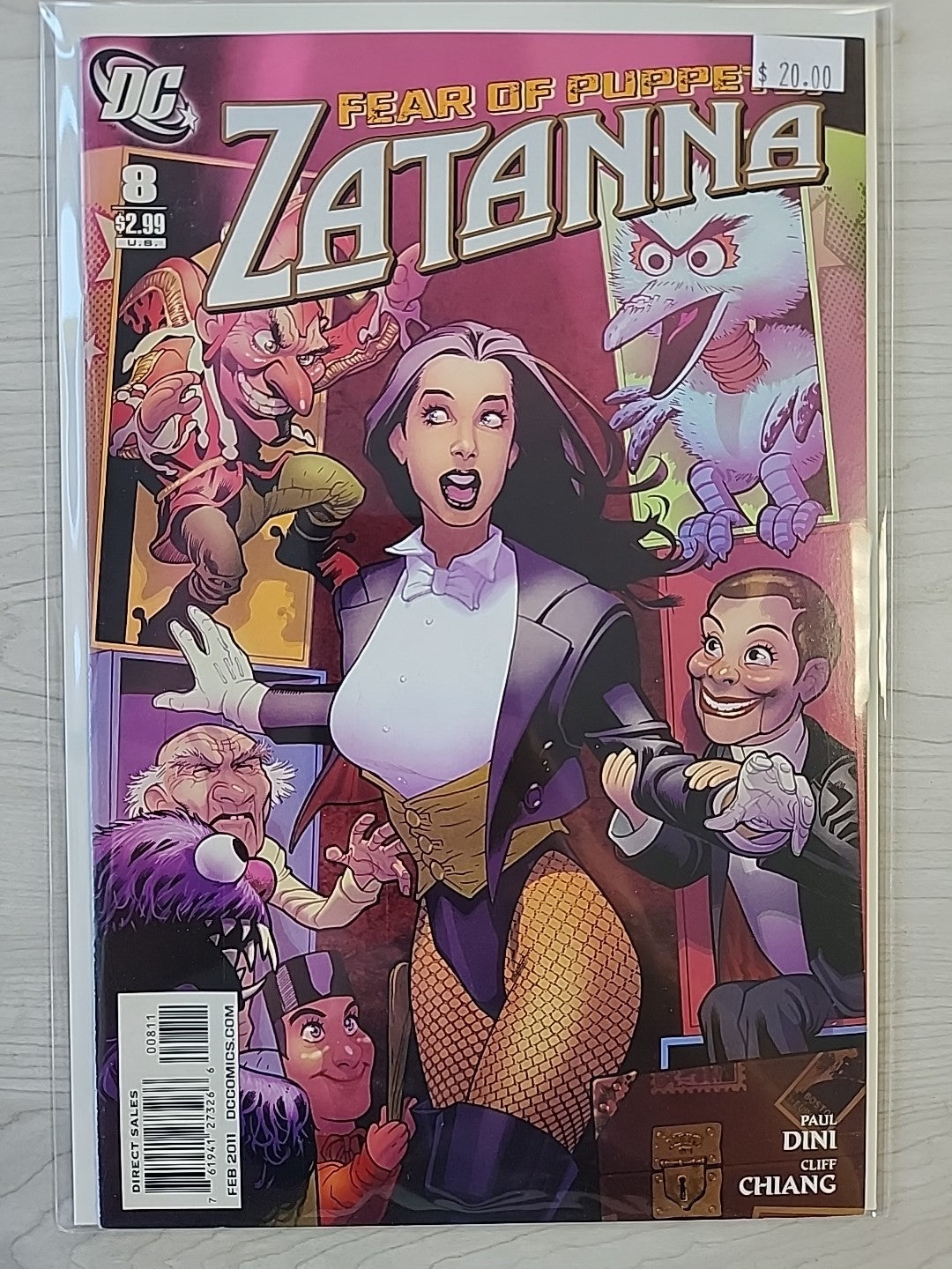 ZATANNA 2 - 10, 12 DC Comics 2010 Lot Of 10 Books Paul Dini A Covers
