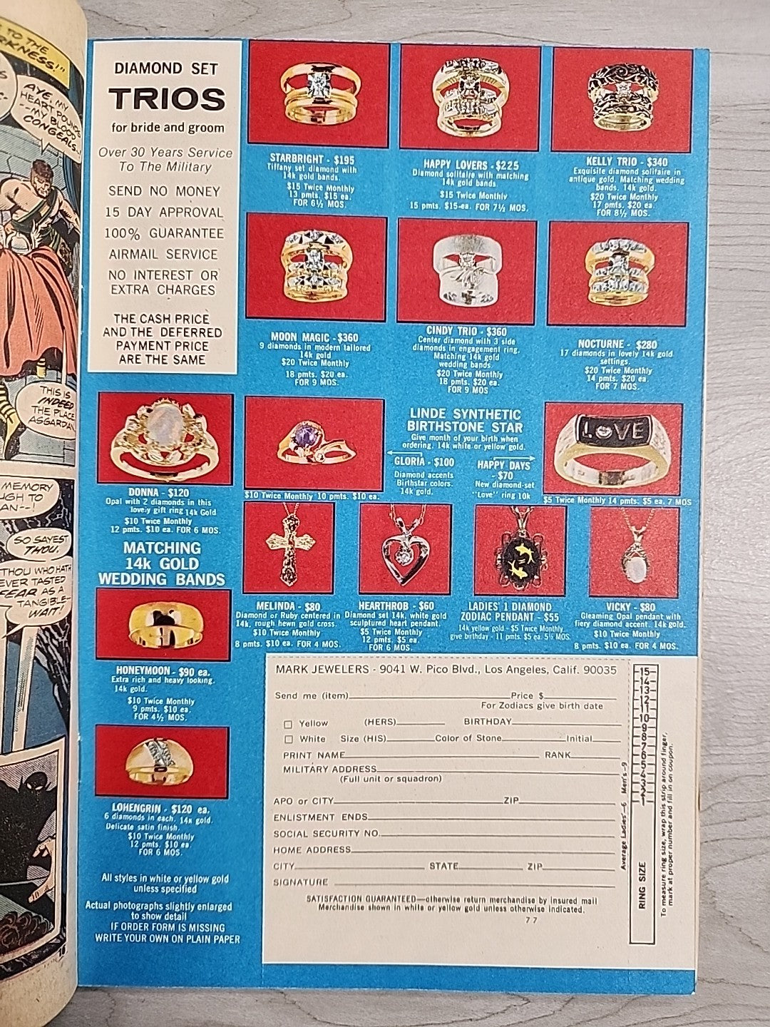 The Mighty Thor 230 Mark Jewelers Insert Variant Marvel Comics 1974 VF