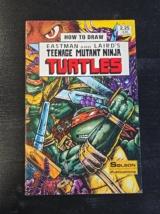 HOW TO DRAW TEENAGE MUTANT NINJA TURTLES #1 VF Solson Publications 1986