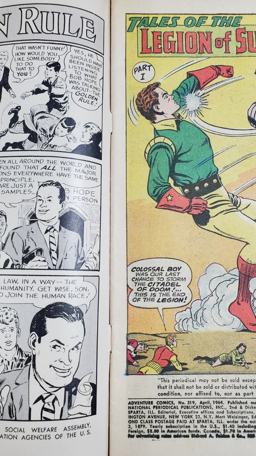 Adventure Comics #319 White Pages