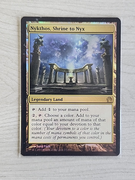 MTG Nykthos, Shrine to Nyx Theros Foil 223/249