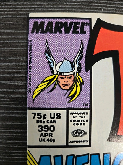 THOR #390 NM/MT MARVEL COMICS 1988 *CAPTAIN AMERICA LIFTS MJOLNIR!