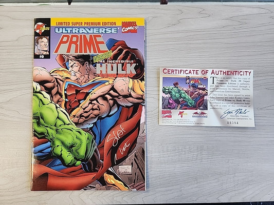 Prime vs Hulk 0 Signed John Statema Rodney Gates Exclusive Super Premium COA NM
