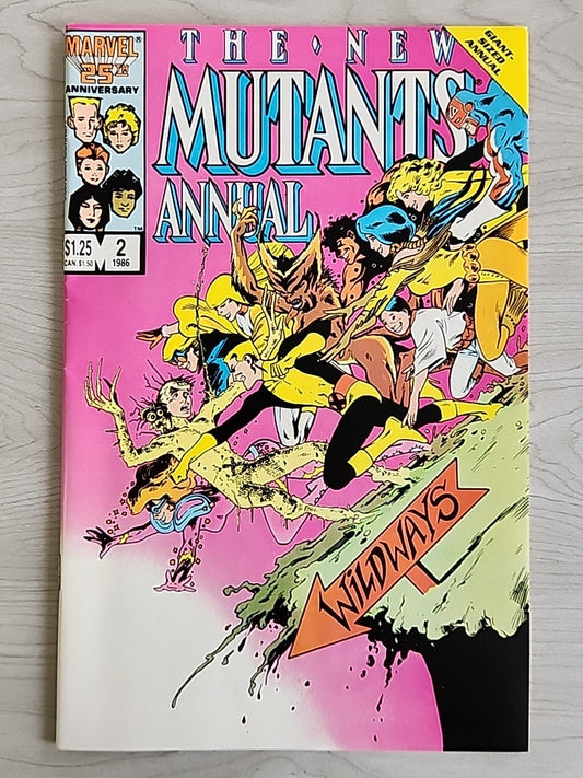 The New Mutants Annual #2 Marvel Comics 1986 1st App of Psylocke Key Issue VF/NM