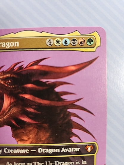 MTG The Ur-Dragon Borderless LP Commander Masters CMM Mythic 689 Regular