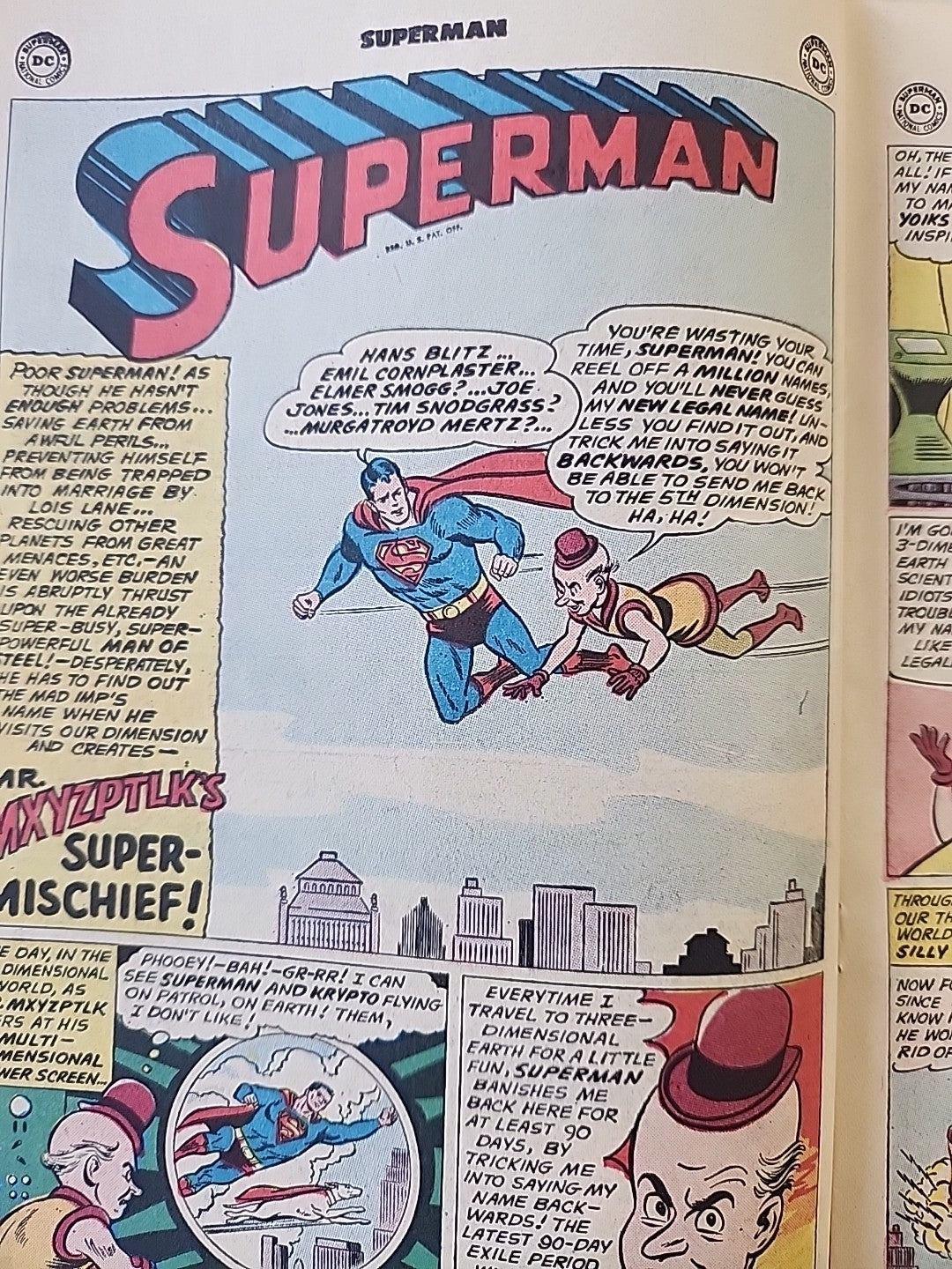 Superman #148 The Suoer-Mischief Of Mr. Mxyzptlk DC Comics 1961 VG Complete