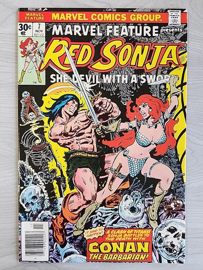 Marvel Feature 1-7 COMPLETE Series Frank Thorne Red Sonja 1 2 3 4 5 6 7 Conan 