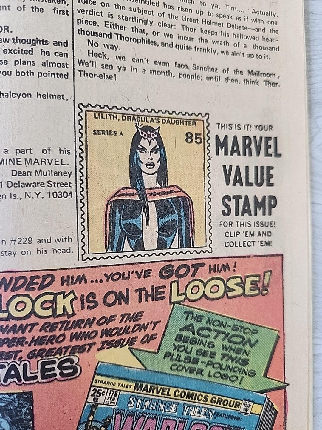 The Mighty Thor #232 MARK JEWELERS MILITARY INSERT Marvel Comics 1974 Higher Gr