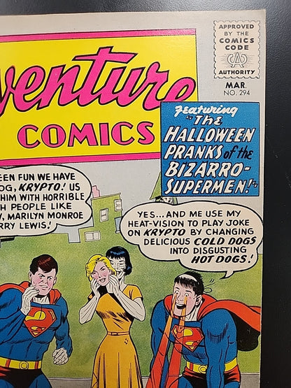 Adventure Comics #294 Bizarro John F Kennedy Marilyn Monroe DC Comics 1962 