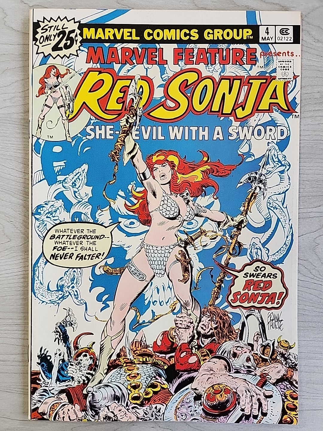 Marvel Feature 1-7 COMPLETE Series Frank Thorne Red Sonja 1 2 3 4 5 6 7 Conan 