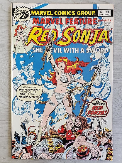 Marvel Feature 1-7 COMPLETE Series Frank Thorne Red Sonja 1 2 3 4 5 6 7 Conan 