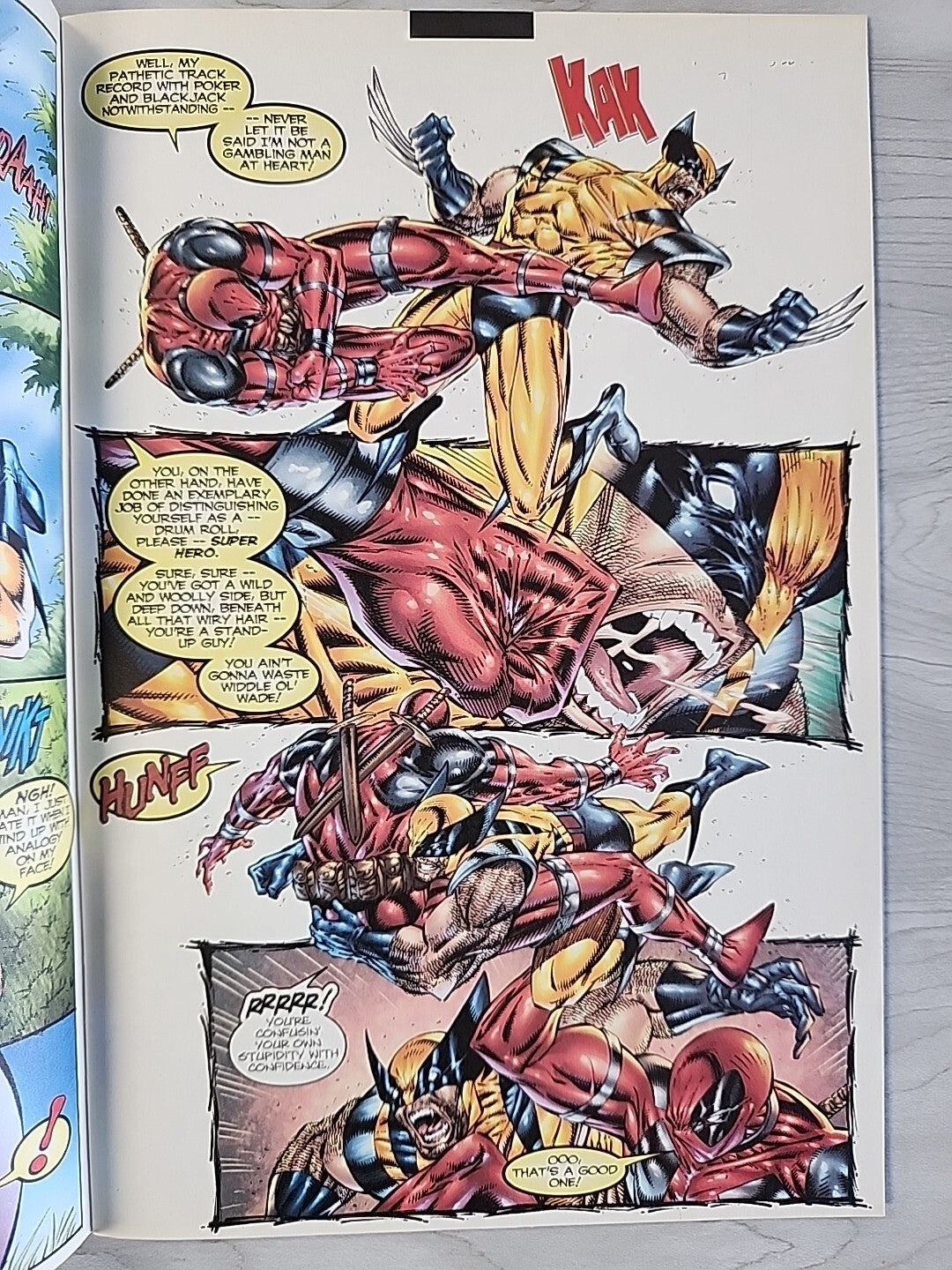 Wolverine #154 VS Deadpool Sept 2000 Rare Newsstand Variant VF Marvel Comics