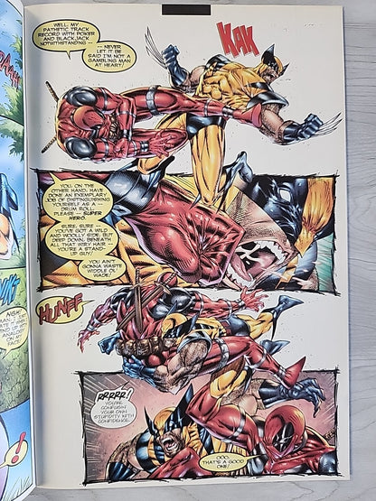 Wolverine #154 VS Deadpool Sept 2000 Rare Newsstand Variant VF Marvel Comics