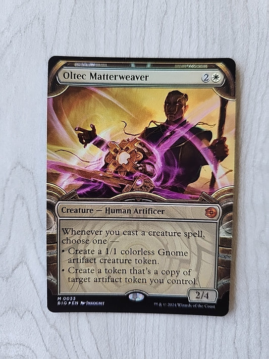 MTG Oltec Matterweaver Showcase Foil BIG 0033 LP/NM Mythic Magic The Gathering