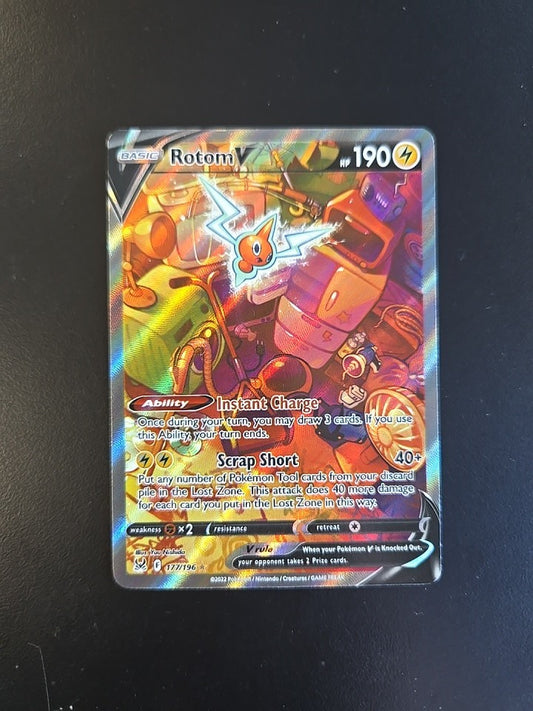 Rotom V (Alternate Full Art) 177/196 Swsh11: Lost Origin Holo