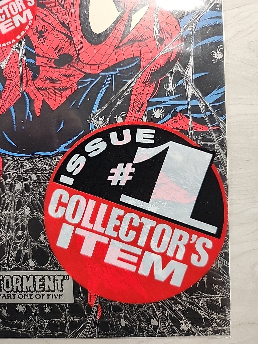 Spider-Man #1 Marvel 1990 Todd McFarlane Silver No Price Variant Sealed Polybag